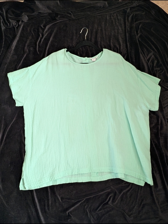 Chicsoul Tops - Relaxed Mint Boxy Short Sleeve Tee - Brand Unspecified